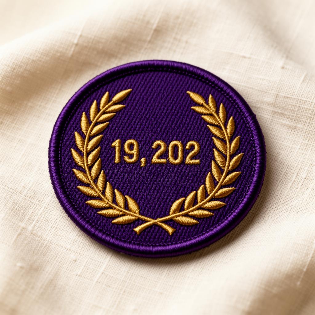 Event memento — precision-stitched custom patch by Stitchwork Studio